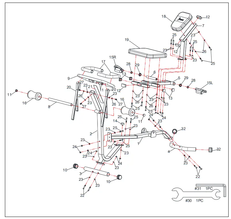 SUNNY SF BH621002 Stretch Training Machine - fig