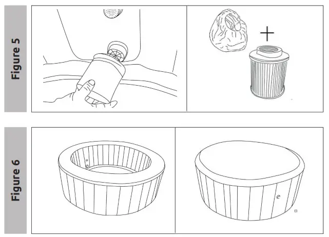 BluMill ZXJW0010 Ibiza Spa Pool AirJet Massage System Inflatable Spa - fig4
