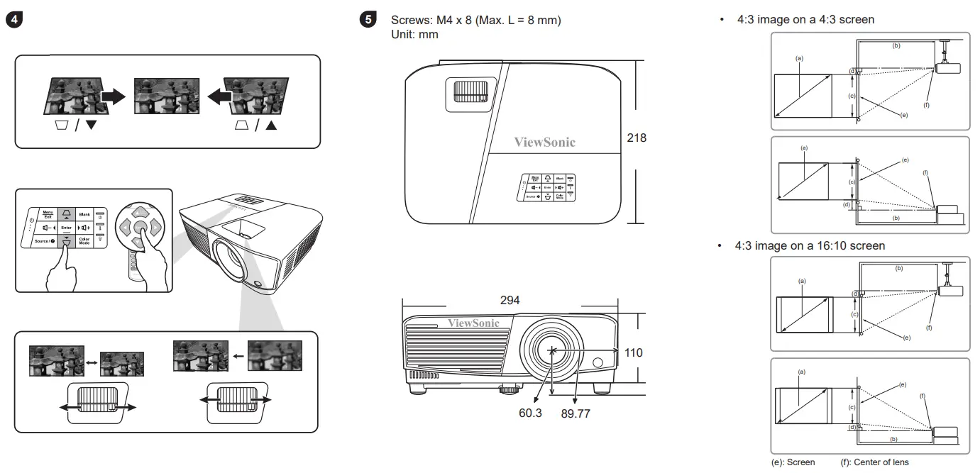 ViewSonic PA503SP Lumens SVGA Business Projector - fig