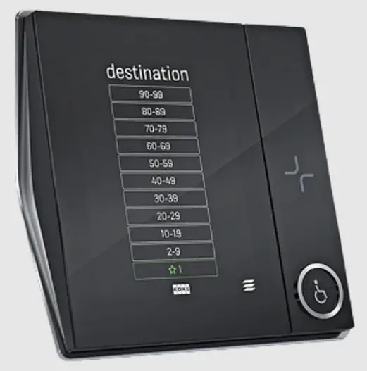 KONE-KSP-1028-Destination-Operating-Panel-with-an-Advanced-Touch-Screen-product