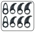Ear Clips * 4 pairs