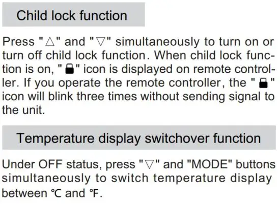 FIG 21 Temperature display switchover function
