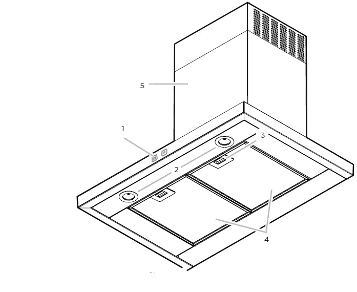 elica ETB436S3 36 Inch Wall Mount Range Hood 25