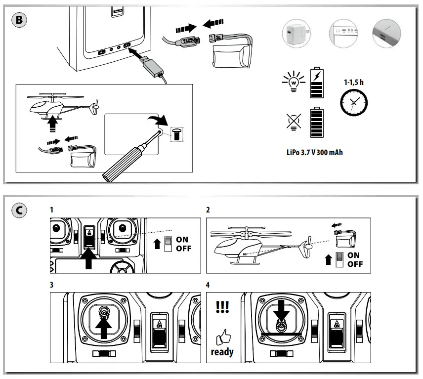 CARSON 500507161 Radio Controlled Helicopter RTF - Figure