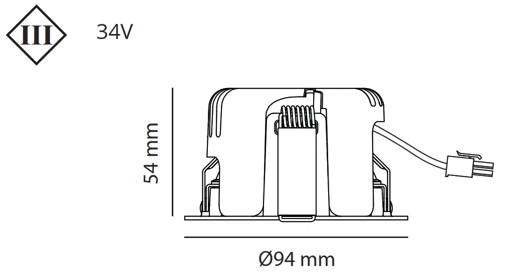 SG Lighting Junistar IsoSafe Dim Warm Light -
