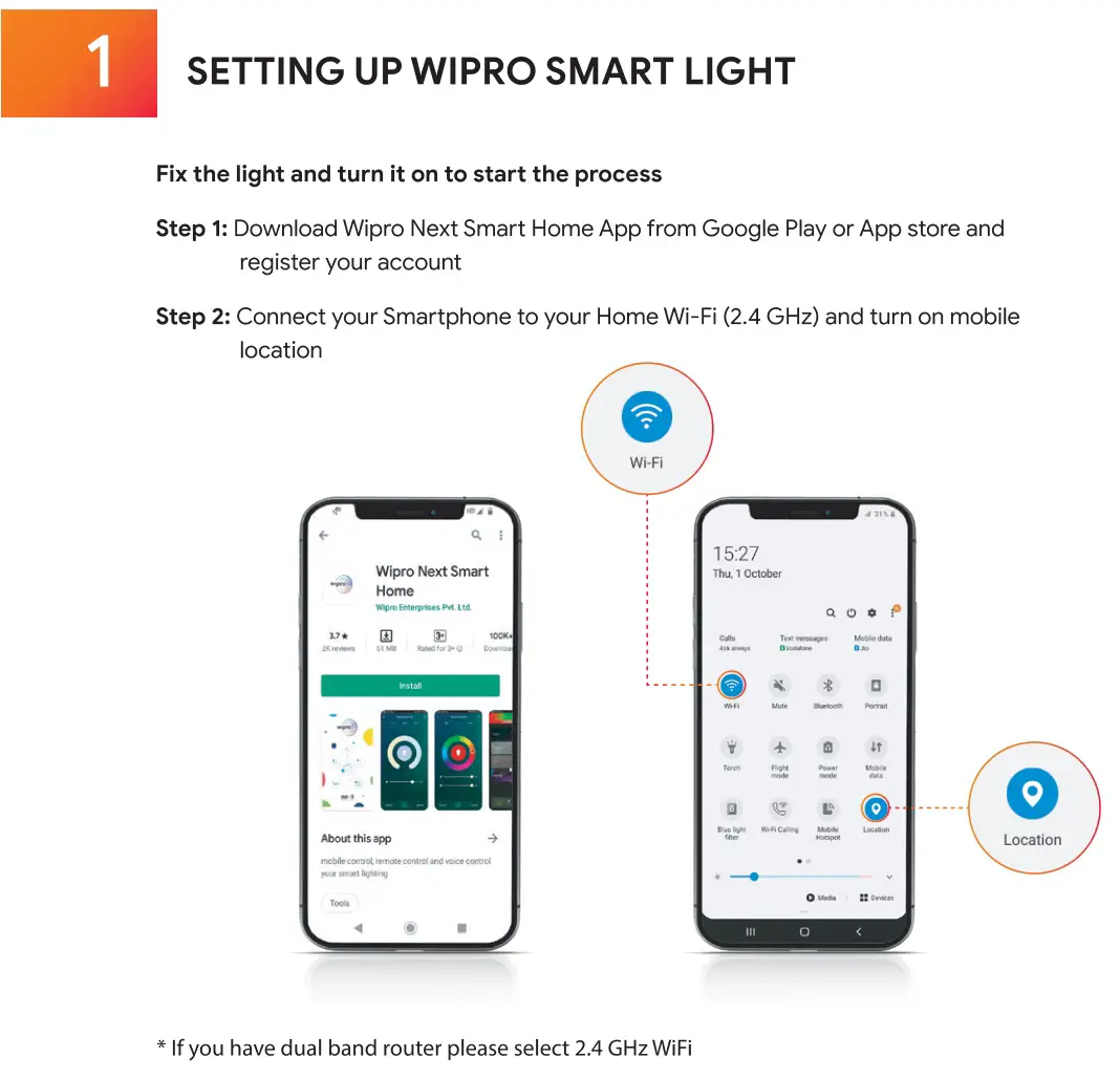 Wipro Smart Light - Setting up wipro smart Light