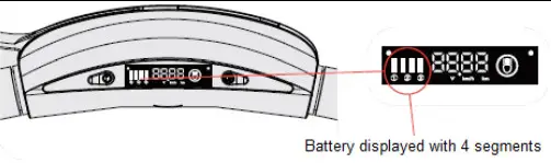 insportline Electric Scooter 19887 Swifter - Battery display