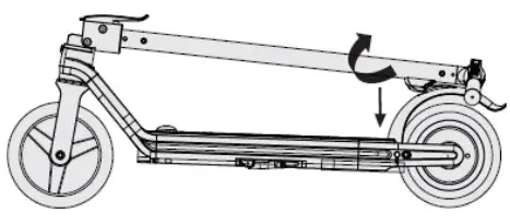 insportline Electric Scooter 19887 Swifter - UNFOLDING