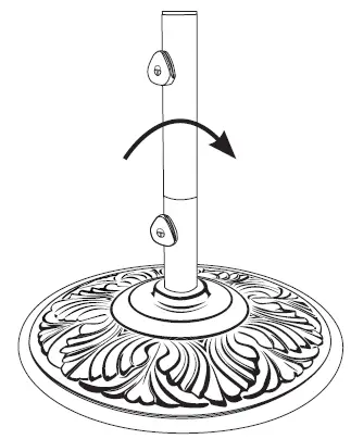 TREASURE GARDEN Champagne Umbrella Base-3