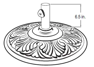 TREASURE GARDEN Champagne Umbrella Base-7