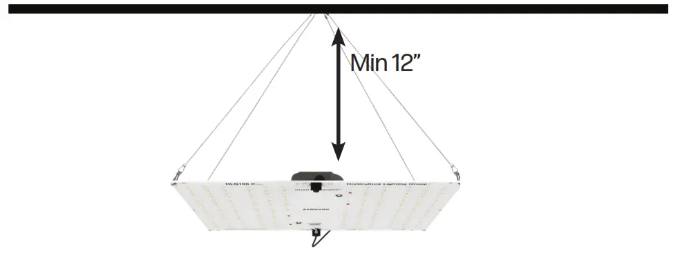 HLG 100 R Spec LED Veg Grow Light - Fig 2