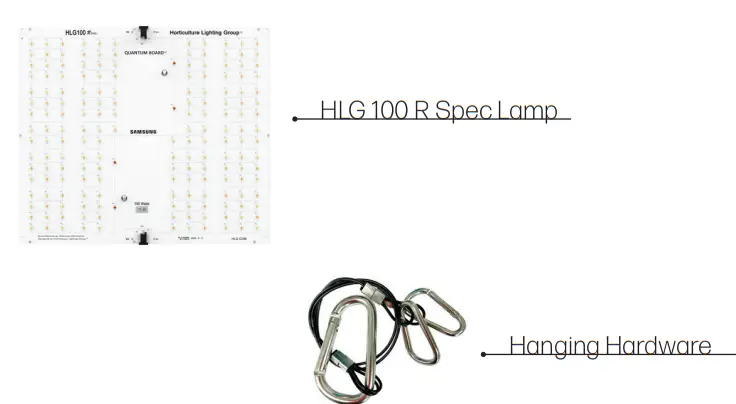 HLG 100 R Spec LED Veg Grow Light - Fig 6
