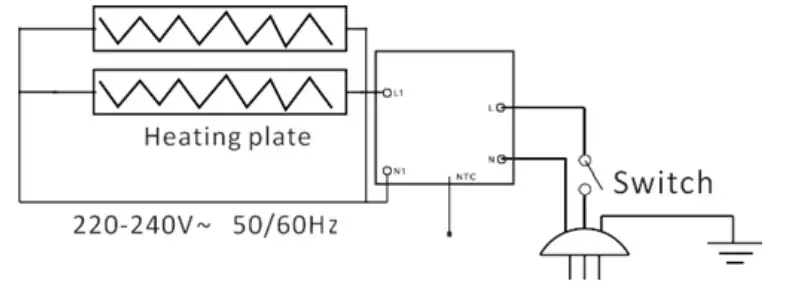 ambe THE-18D Electric Radiant Heater - Figure 1