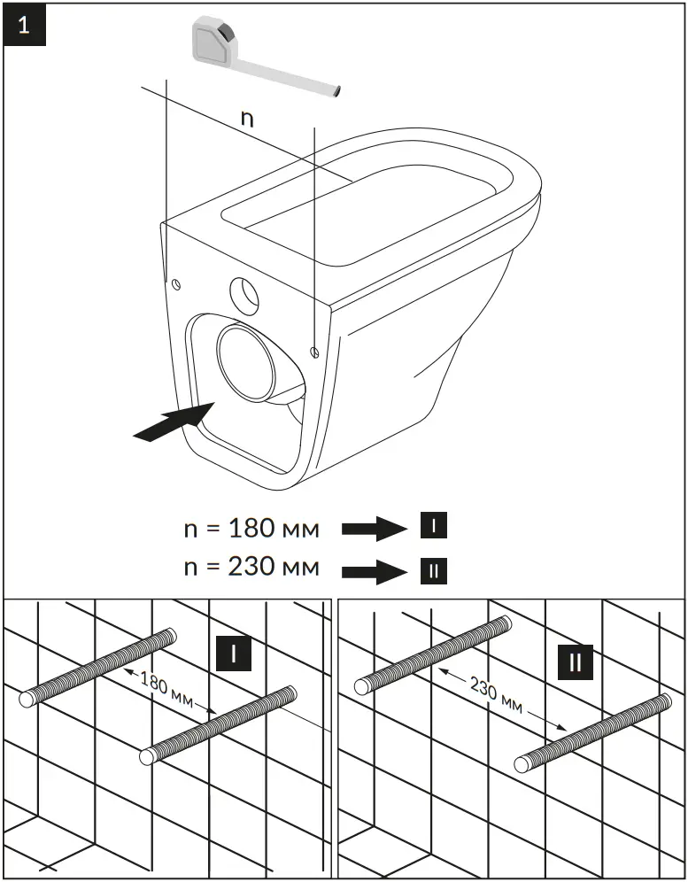 cersanit Carina S MZ CARINA XL Wall Hung Toilet - Fig 1