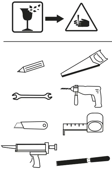 cersanit Carina S MZ CARINA XL Wall Hung Toilet - Part List