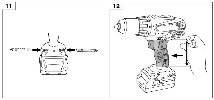 HiKOKI DV 18DGAL 18V Combi Drill 2 x 5.0Ah Batteries- 11