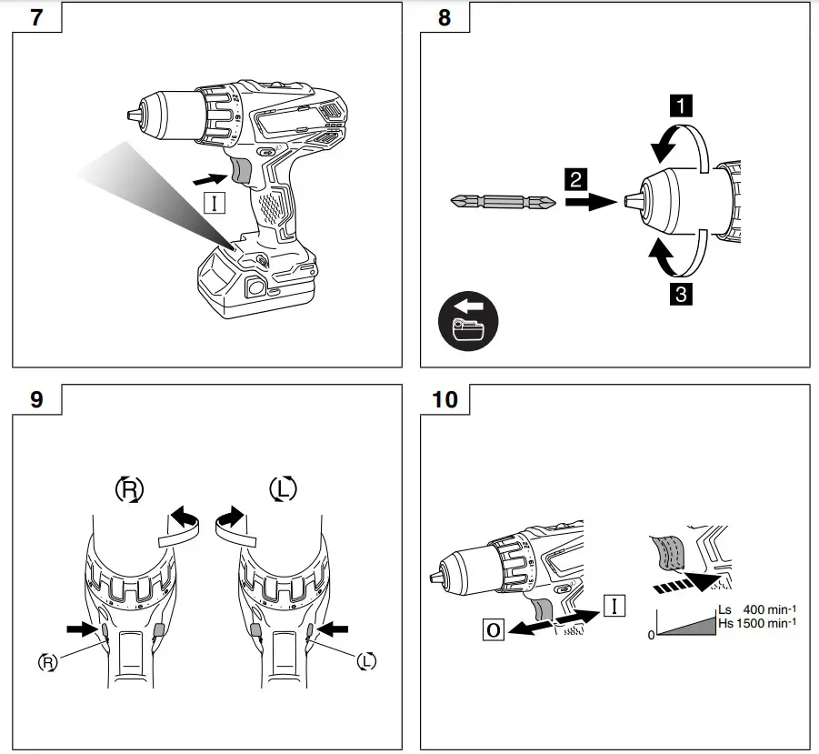 HiKOKI DV 18DGAL 18V Combi Drill 2 x 5.0Ah Batteries- 7