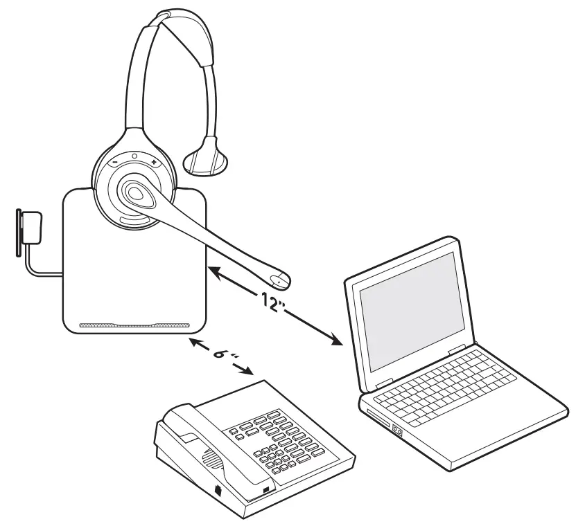 plantronics CS510 CS520 Wireless Headset System - Hense 10