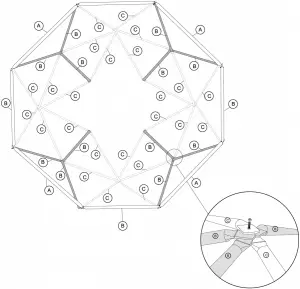 Step 5 Connecting the hexagon assemblies together continued