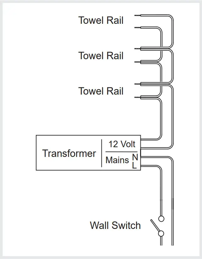 newtech Polo Vertical Heated Rail - Figure 6