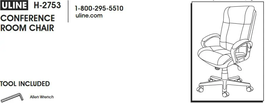 ULINE H-2753 Conference Room Chair Installation Guide