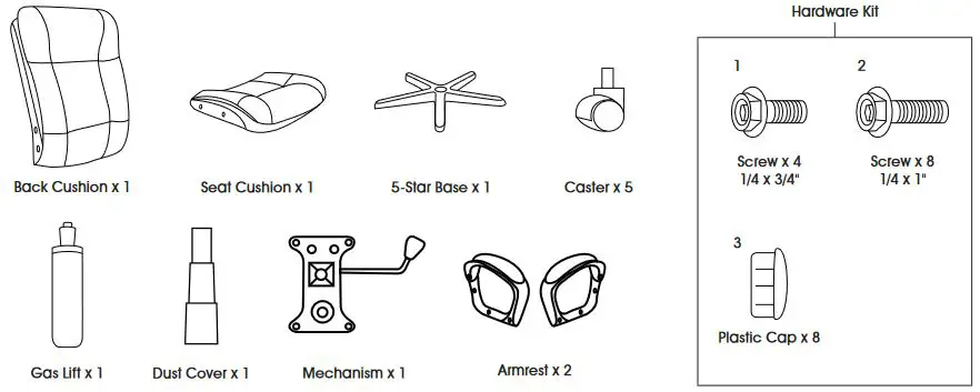 ULINE H-2753 Conference Room Chair - PARTS