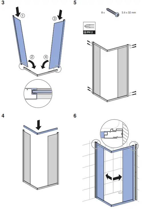 KOLO GEO 90cm Shower Cabin - 4