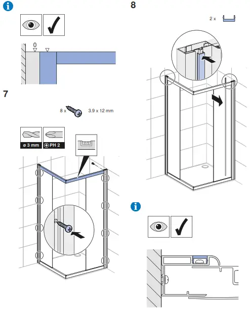 KOLO GEO 90cm Shower Cabin - 5