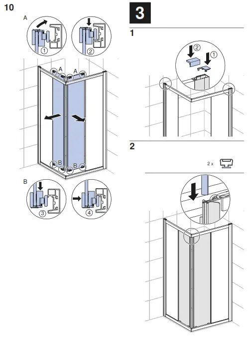 KOLO GEO 90cm Shower Cabin - 7