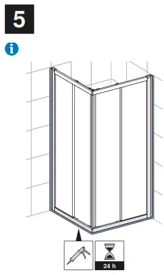 KOLO GEO 90cm Shower Cabin - 9