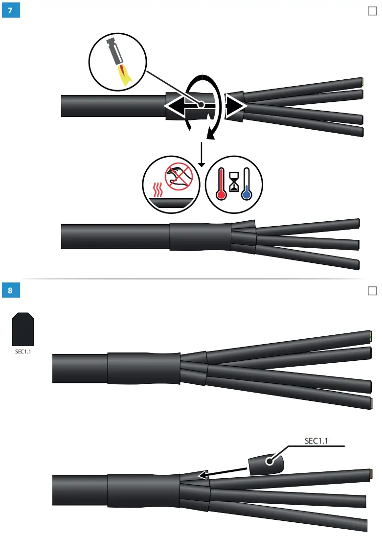 ENSTO STKOBN4X25 Heat Shrink Outdoor end Termination - fig 11