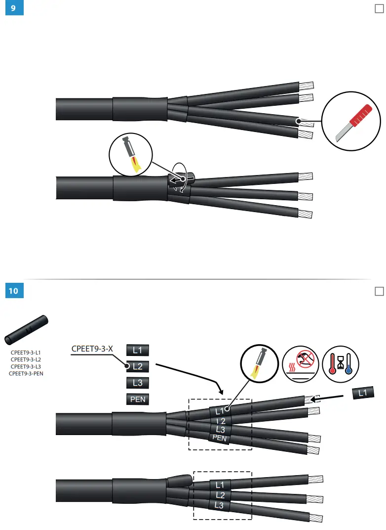 ENSTO STKOBN4X25 Heat Shrink Outdoor end Termination - fig 12