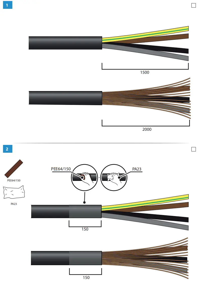 ENSTO STKOBN4X25 Heat Shrink Outdoor end Termination - fig 8