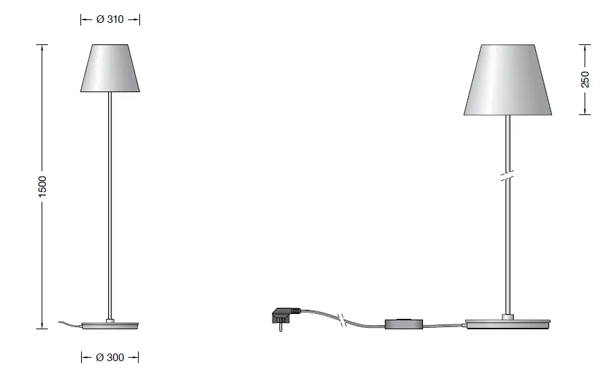 BEGA 50 830.6 Studio Line Floor Lamp for Indoor-1