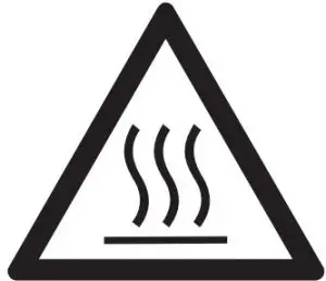 Caution Hot Surface Icon
