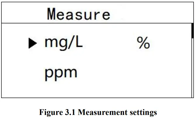 DOG-2092Pro Online Dissolved Oxygen Meter Measurement settings