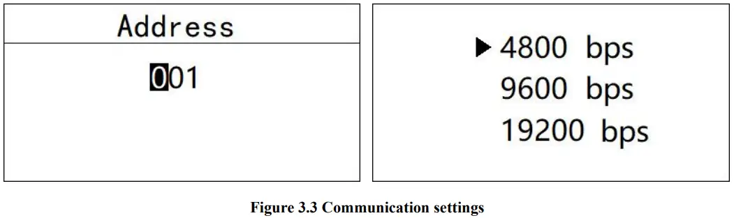 DOG-2092Pro Online Dissolved Oxygen Meter Communication settings