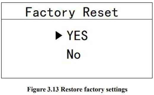 DOG-2092Pro Online Dissolved Oxygen Meter Restore factory settings