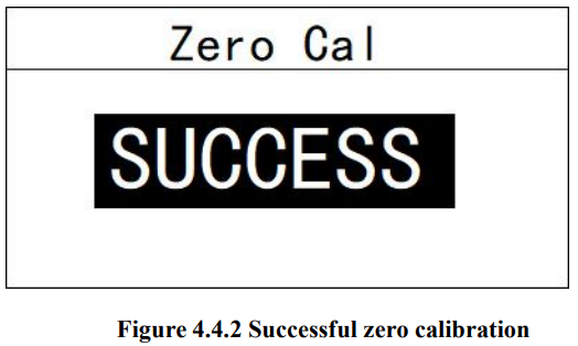 DOG-2092Pro Online Dissolved Oxygen Meter Zero point calibration menu
