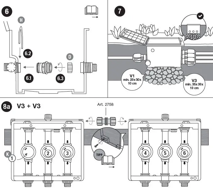 GARDENA 1254 Irrigation Valve Box-5
