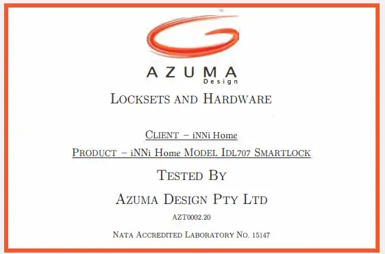 I H T IDL707 Digital Door Lock - 20