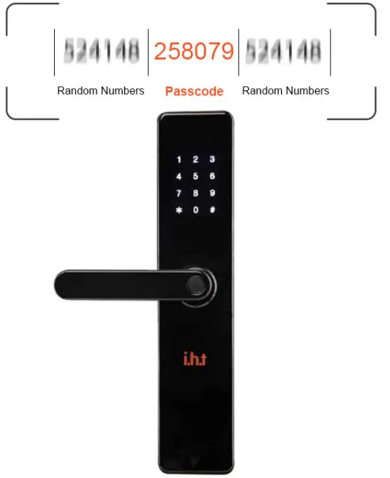 I H T IDL707 Digital Door Lock - 5