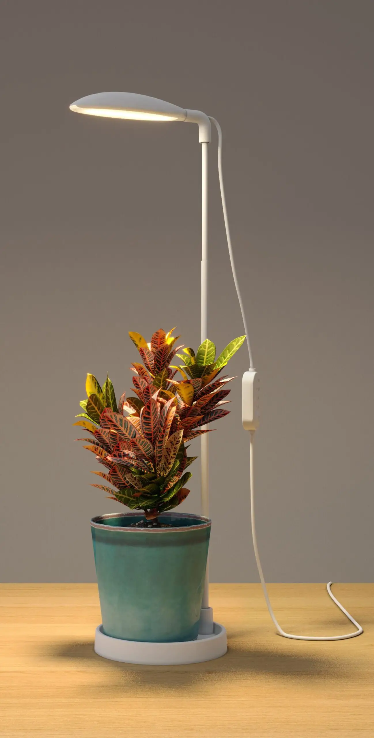 GoodEarth GL1349-WHG-15LF0-G USB Pole Stake, Base Full Spectrum LED Grow Light-fig1