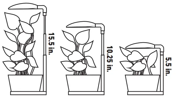 GoodEarth GL1349-WHG-15LF0-G USB Pole Stake, Base Full Spectrum LED Grow Light-fig4