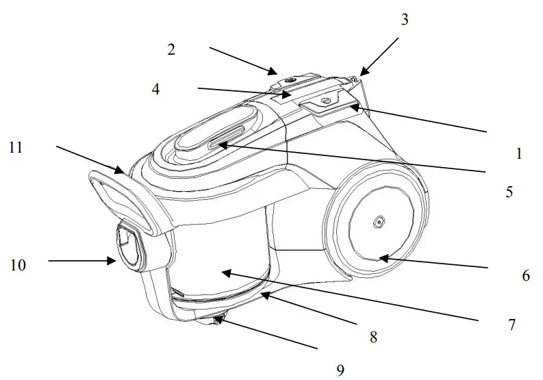 Continental Edison CEVCB750BB Electric Vacuum Cleaner - fig1