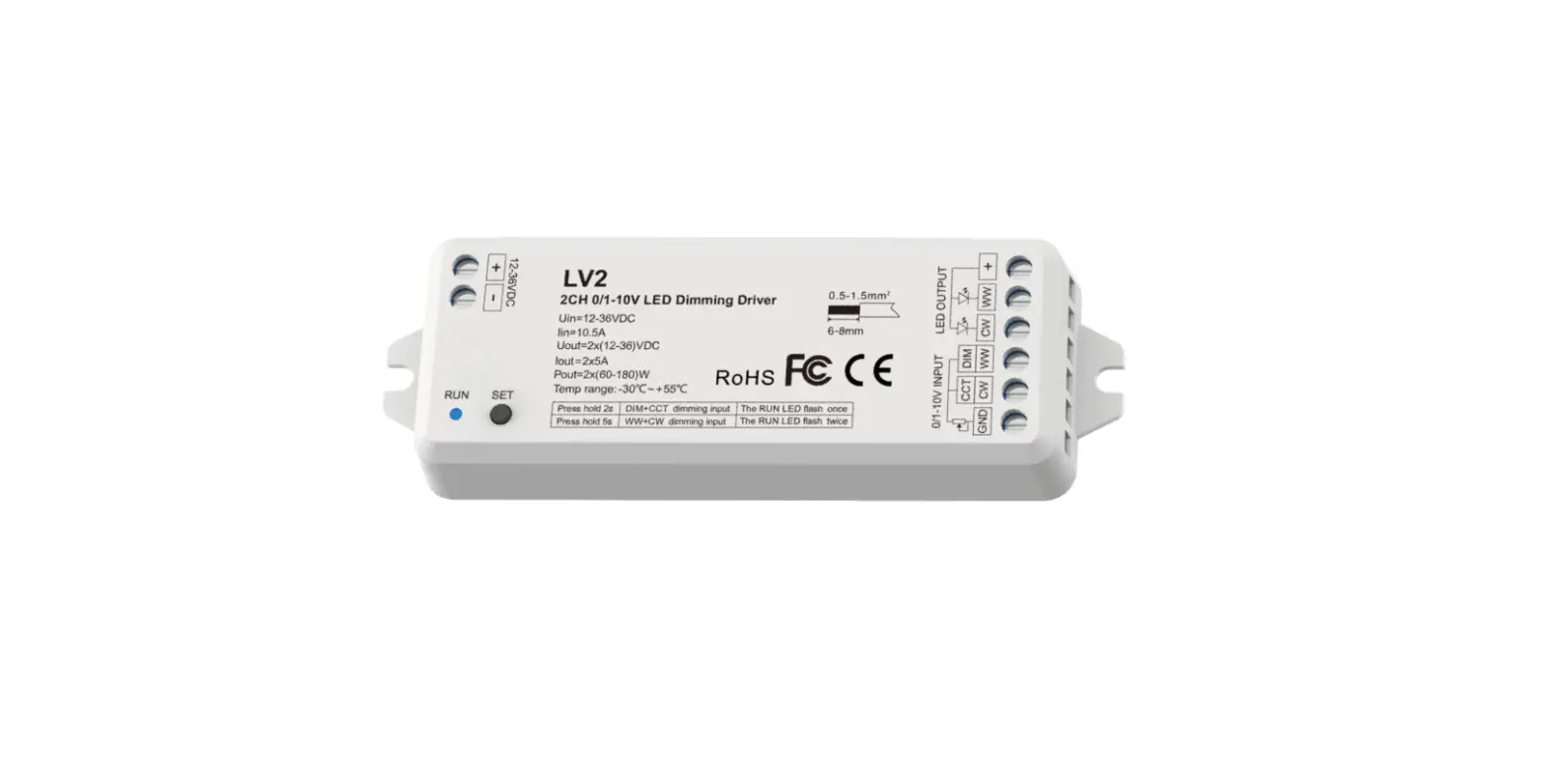 Unbranded Lv2 2 Channel 0-1-10v Led Dimming Driver Instructions Unbranded Lv2 2 Channel 0-1-10v Led Dimming Driver Instructions