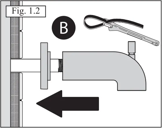 Kalia 101529-110 Tub Spout with Diverter fig 1.2