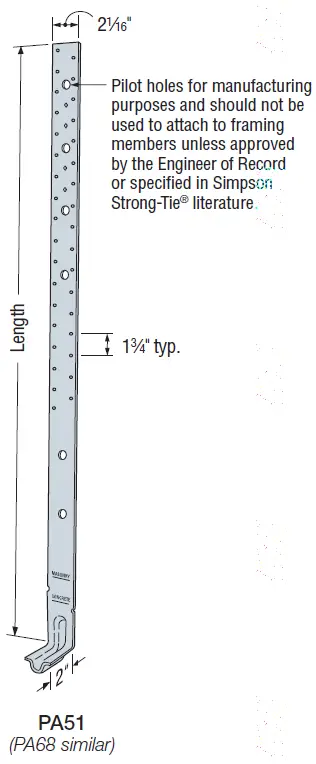SIMPSON-Strong-Tie-PA18-Wood-Construction-Connectors-fig-2
