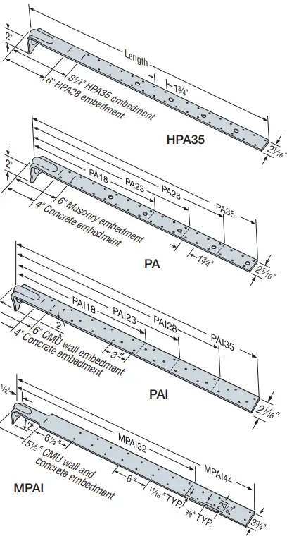 SIMPSON-Strong-Tie-PA18-Wood-Construction-Connectors-fig-5