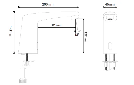 Cistermiser-42528-Novatap-Infrared-Deck-Mounted-Basin-Tap-Chrome-4